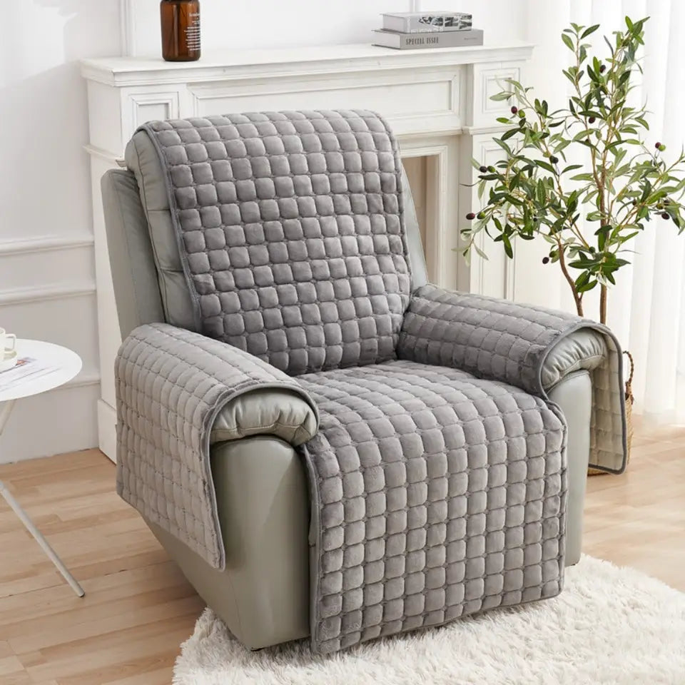 Housse fauteuil releveur électrique coloris gris foncé