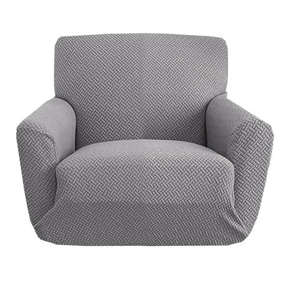 Housse fauteuil Cabriolet jacquard tricoté coloris Gris