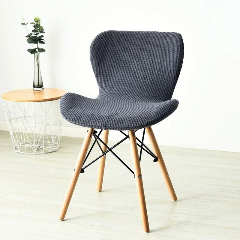 Housse chaise papillon polaire coloris Gris Foncé