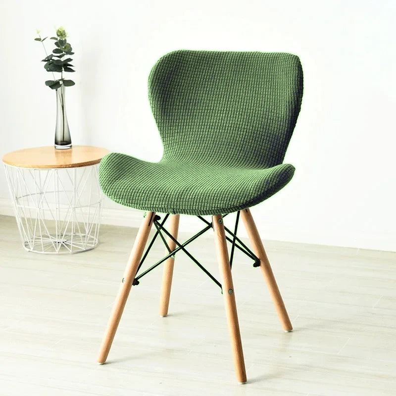 Housse chaise papillon polaire coloris Vert Sauge