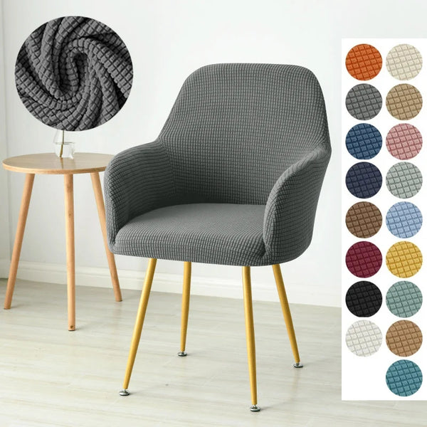 Palette coloris housse fauteuil scandinave jacquard
