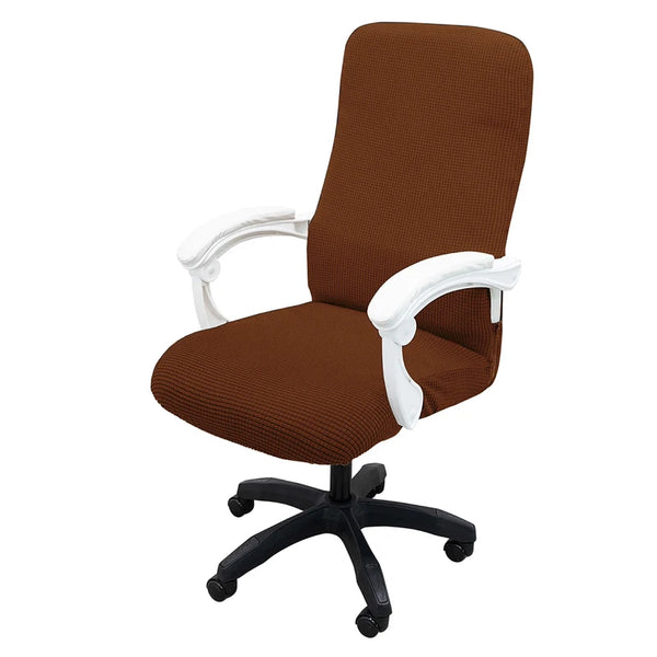 Housse fauteuil bureau Café Clair