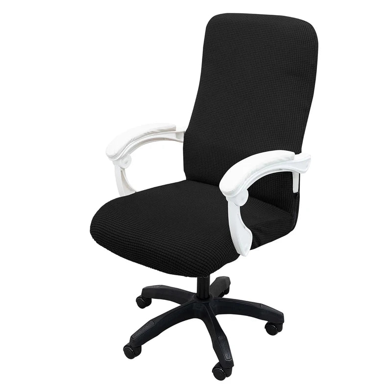 Housse fauteuil bureau Noir